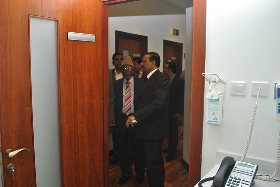 Mr Yusuf Ali MA and Mr. Al Haj N. Jamaluddin touring the clinic